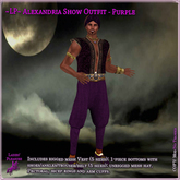 ~LP~ Alexandria Arabian Mens Outfit (Boxed) Purple
