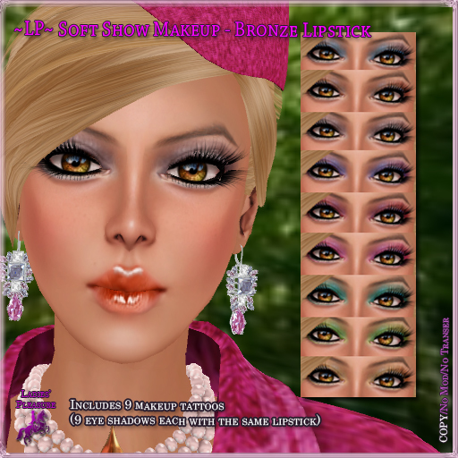 ~LP~ Soft Show Makeup 9 Eyeshadows (Boxed) BronzeLipstick