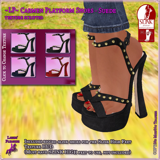 ~LP~ Carmen SLINK Platform Shoes (Boxed) Suede