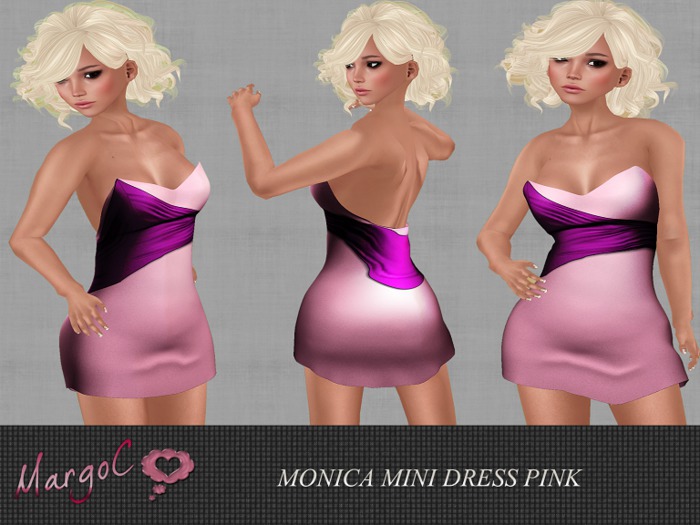 DEMO MONICA MINI DRESS PINK - MargoC