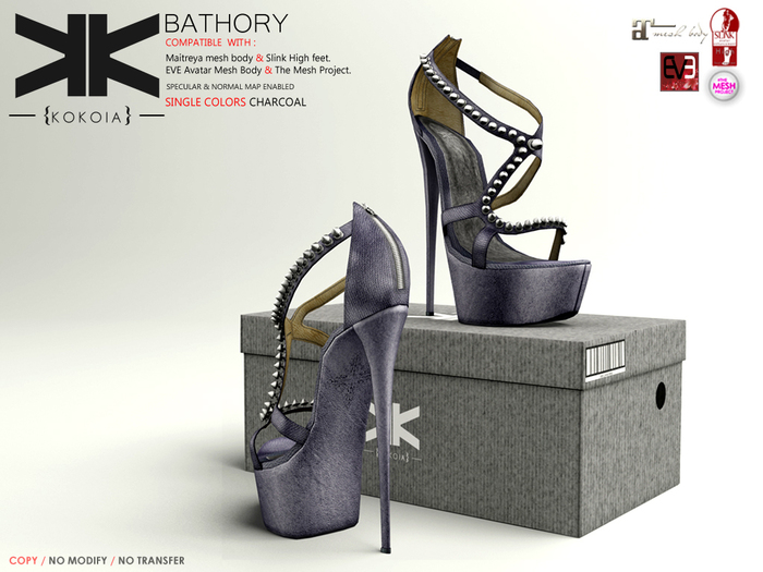 Bathory :: Shoes :: Charcoal :: {kokoia}