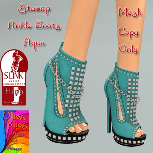 Stawmp Ankle Boot Aqua ~OF~