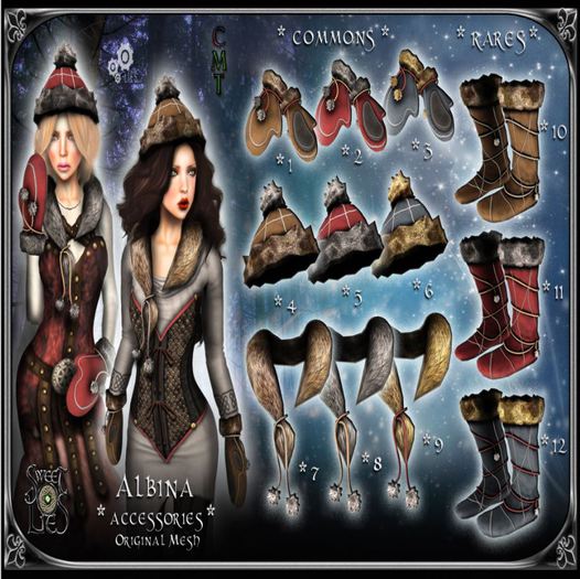 Albina Red Gloves - Sweet Lies Box 2 COMMON