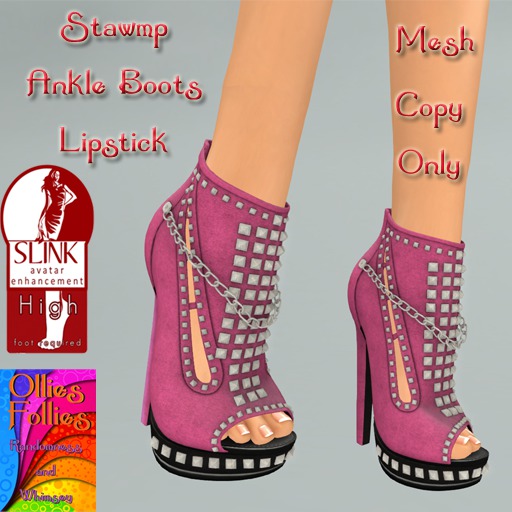 Stawmp Ankle Boot Lipstick ~OF~