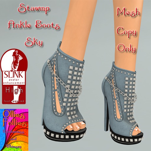 Stawmp Ankle Boot Aqua ~OF~