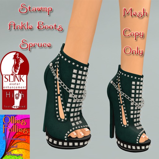 Stawmp Ankle Boot Aqua ~OF~