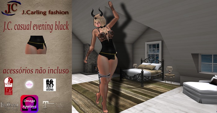 J.C casual evening black