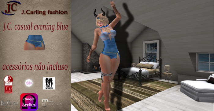 J.C casual evening blue