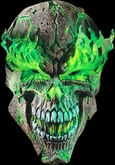 skull toxic green Mask