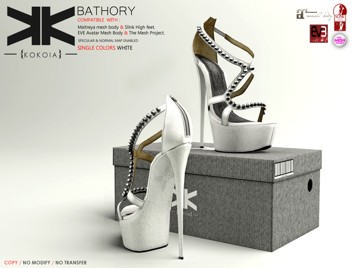 Bathory :: Shoes :: White :: {kokoia}