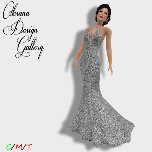 Natalie Dress - Silver Sequins