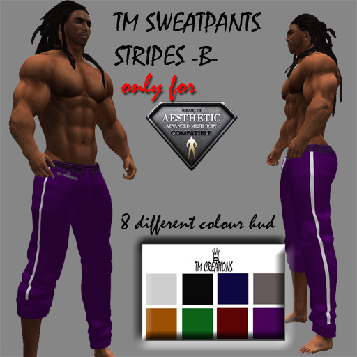 TM SWEATPANTS STRIPES B