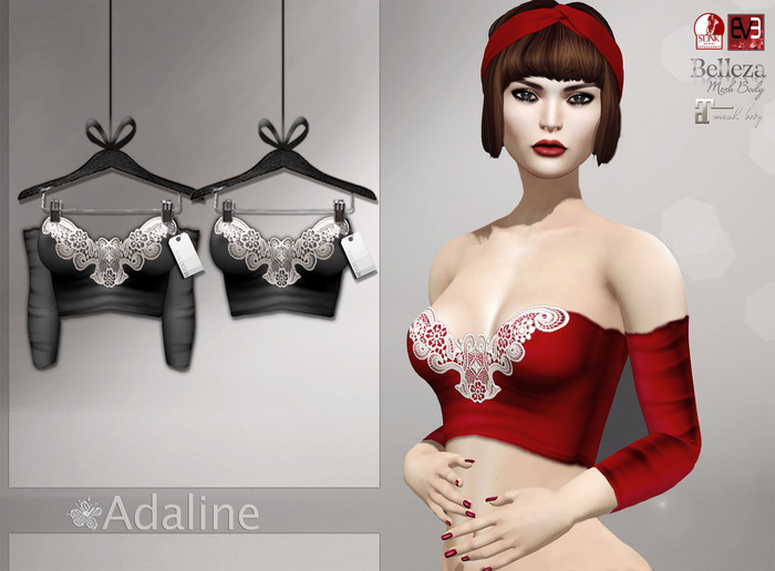 Adaline Long Sleeves Top Black