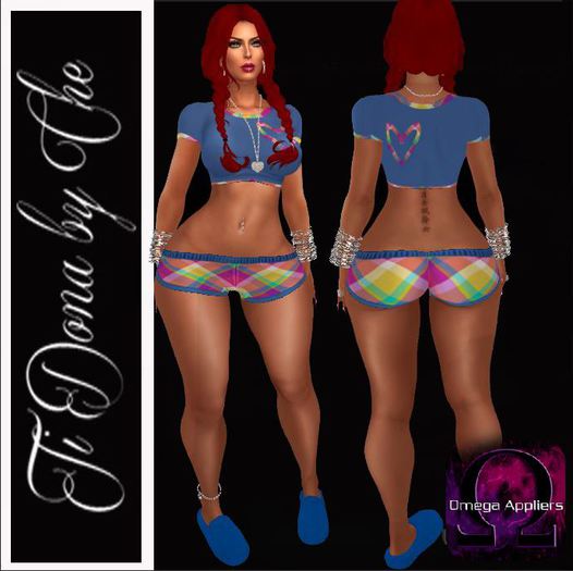 Ti Dona Ragazza Pigra Blue outfit w/ Omega
