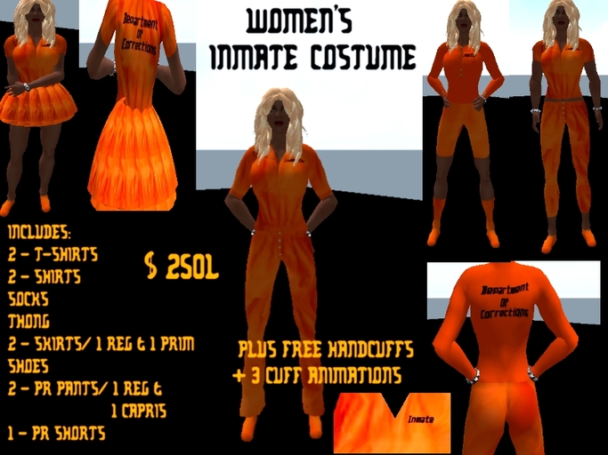 Women's Inmate Costume Boxed