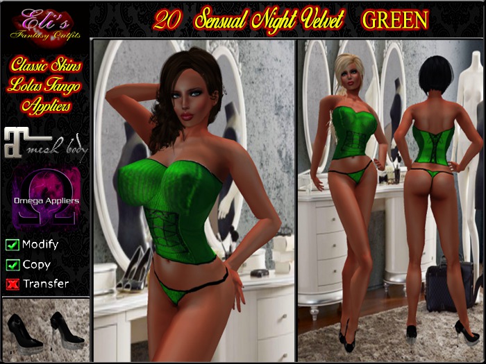 20 Sensual-night Velvet Green