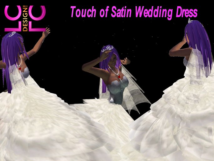 LC Design Touch of Satin Wedding Dress