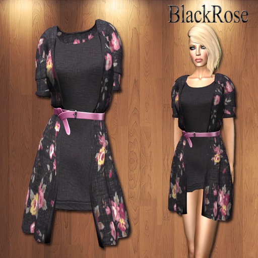 BlackRose Cardigan Set Floral