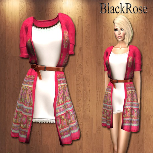 BlackRose Cardigan Set Paisley