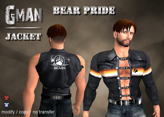 GMan Leather - Bear Pride Jacket