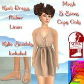 Keeli Dress Amber Linen ~OF~