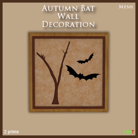 Autumn Bat Wall Decoration (mesh)