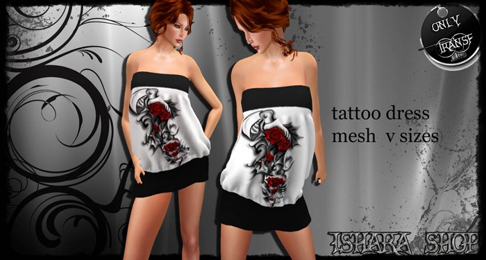 tattoo dress  mesh