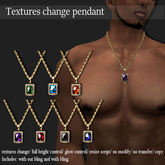 PENDANT GEM CHANGE GOLD     -RYCA-