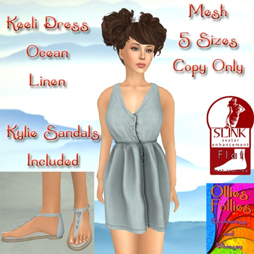 Keeli Dress Almond Linen ~OF~