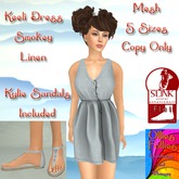 Keeli Dress Almond Linen ~OF~