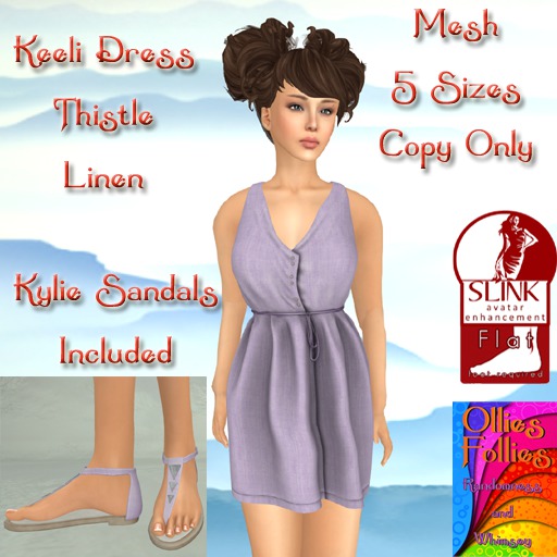Keeli Dress Almond Linen ~OF~