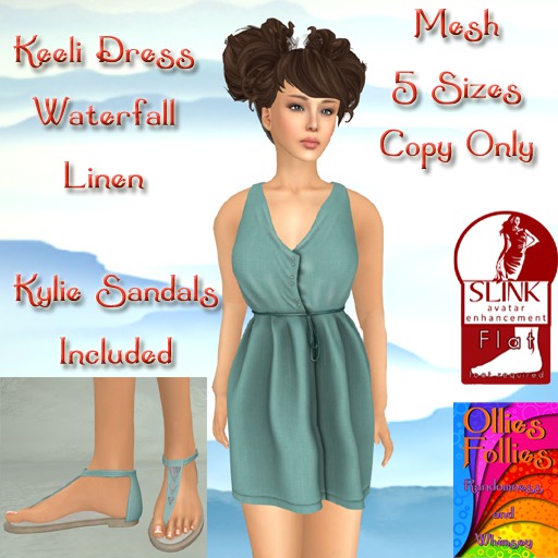 Keeli Dress Almond Linen ~OF~