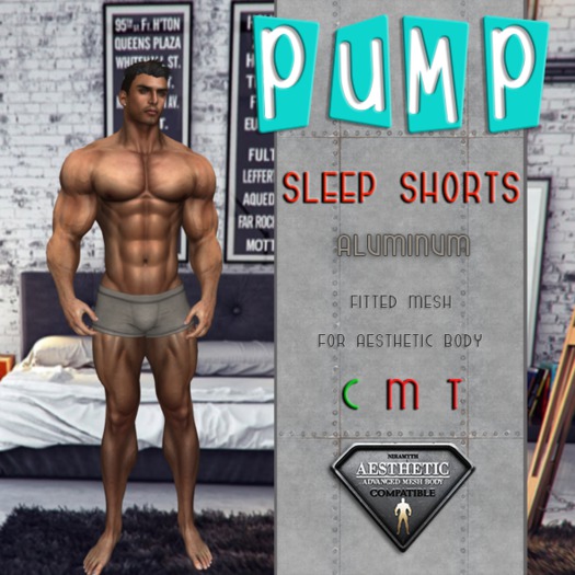 Aluminum Sleep Shorts - Aesthetic