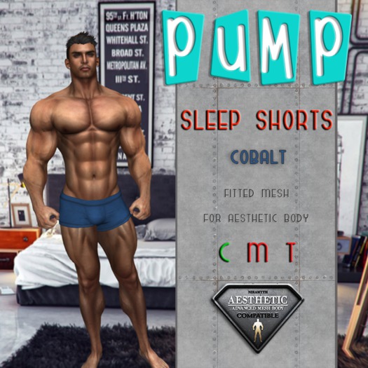Cobalt Sleep Shorts - Aesthetic