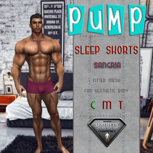 Sangria Sleep Shorts - Aesthetic