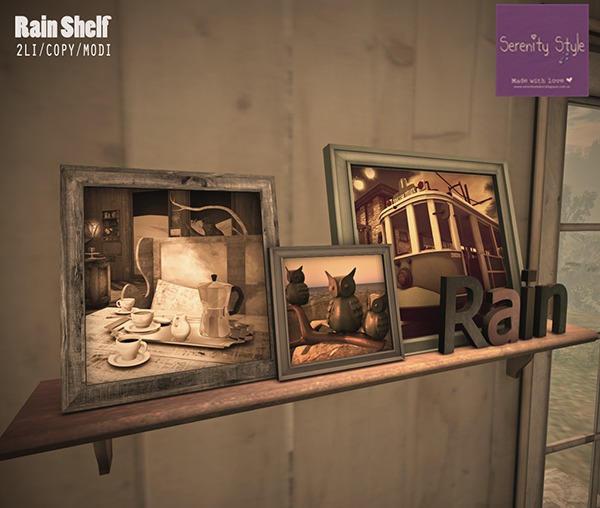 Serenity Style- Rain Shelf