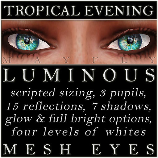 Mayfly - Luminous - Mesh Eyes (Crystal)