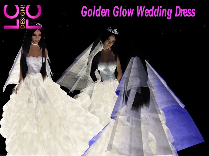 LC Design Golden Glow Wedding Dress