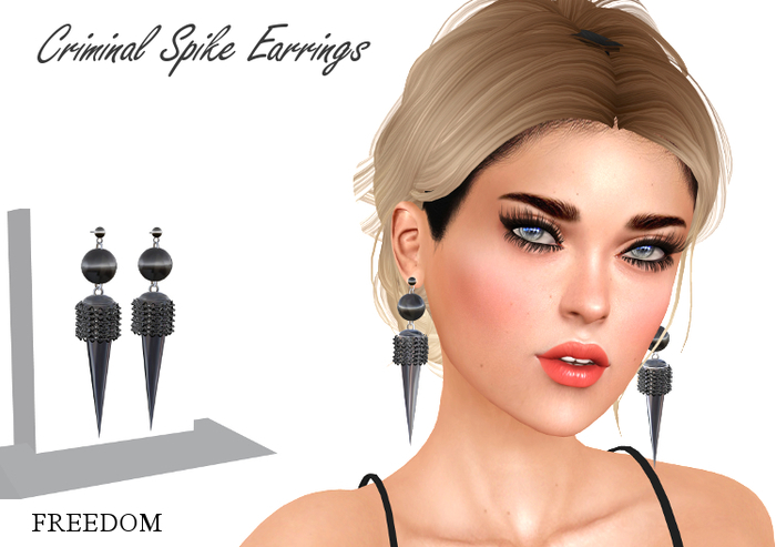 [FREEDOM]-Criminal Spike Earrings