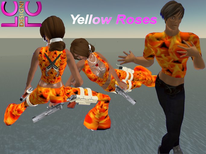 LC Design Fashion4Lovers for him&her Yellow Roses