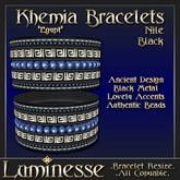 Luminesse Khemia Nile Black Bracelets-Wear To Unpack