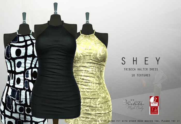 SHEY - Tribeca Halter Dress (10 Textures)