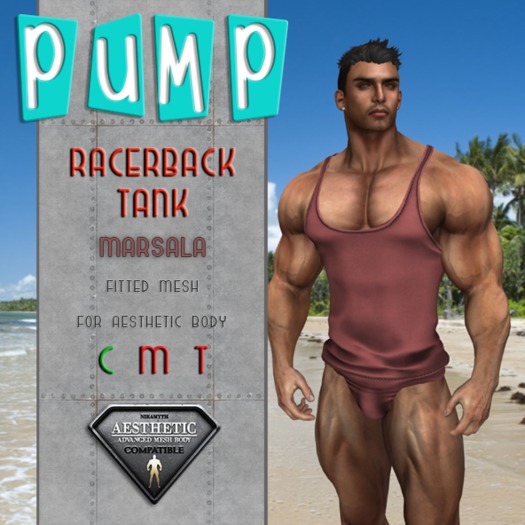 Marsala Racerback Tank - Aesthetic