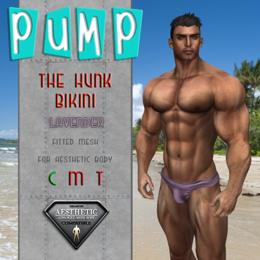 The Hunk Lavender Bikini - Aesthetic