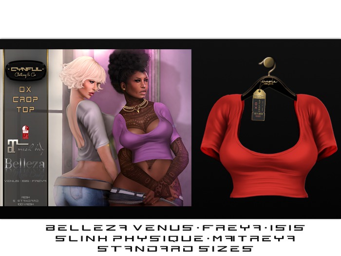 [Cynful] xo Crop Top - Red