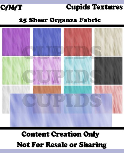 25 Sheer Organza Texture
