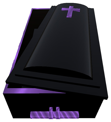 Coffin Black & Purple
