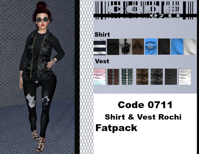 CODE 0711 Shirt & Vest Rochi Fatpack