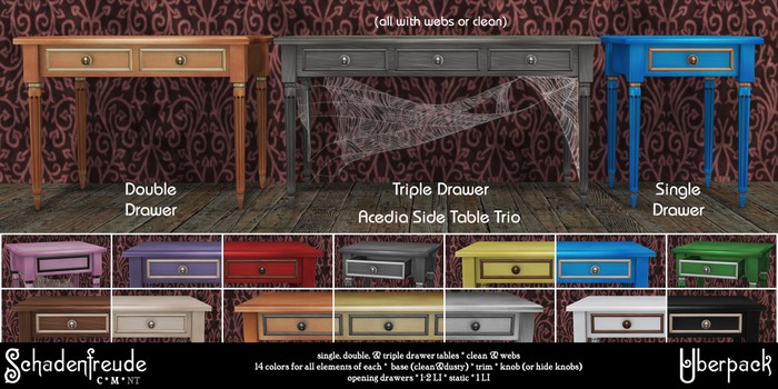 Schadenfreude Acedia Side Table Trio Uberpack