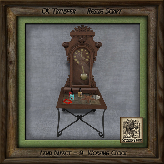 Seattle Loft Small Table w Clock Aa